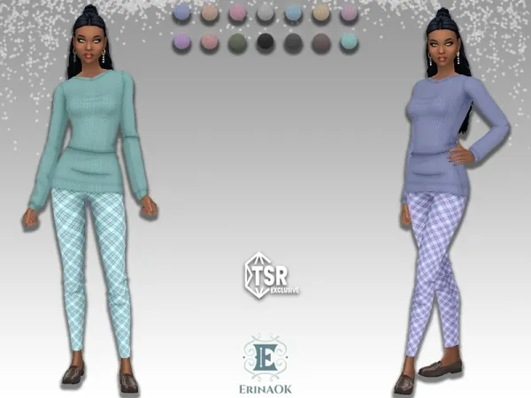 Mix erinaok womens outfit 011325 - The Sims 4 Custom Content