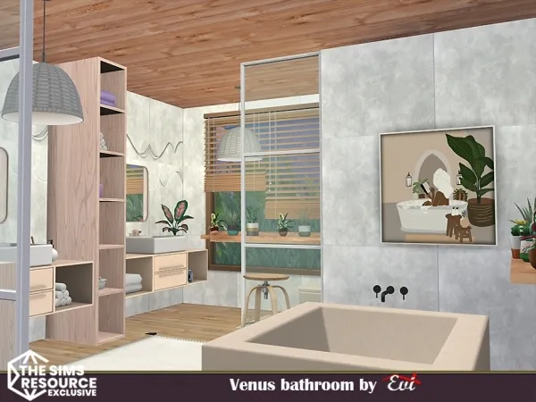 Alpha Venus bathroom - The Sims 4 Custom Content