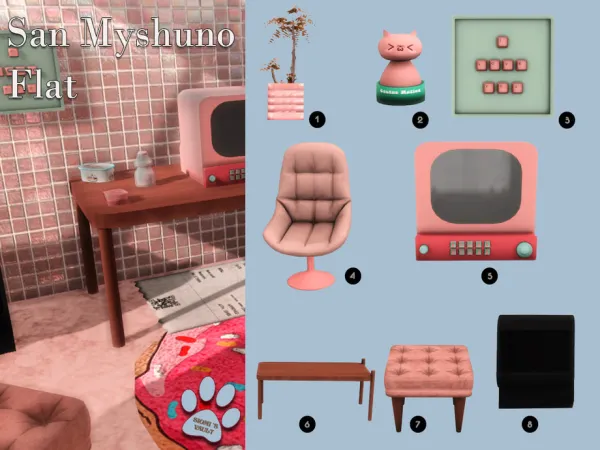 Maxis Match San Myshuno Flat by siomisvault - The Sims 4 Custom Content