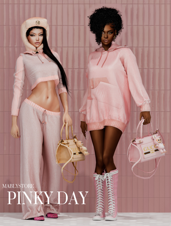 Alpha PINK FRIDAY by simsfinds - The Sims 4 Custom Content