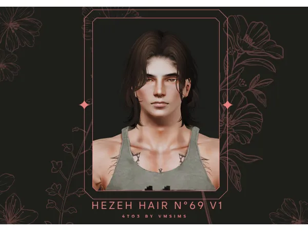 4to3 Hezeh Hair Nu00b069 v1 by VMSims - The Sims 3 Custom Content