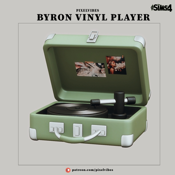 Alpha Vinyl Player by pixelvibes - The Sims 4 Custom Content