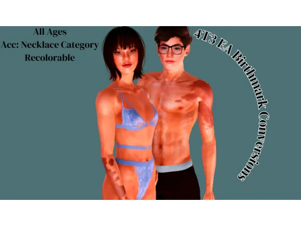 Sims 4t3 EA Birthmarks Conversions Upper Torso by geminipixels - The Sims 3 Custom Content