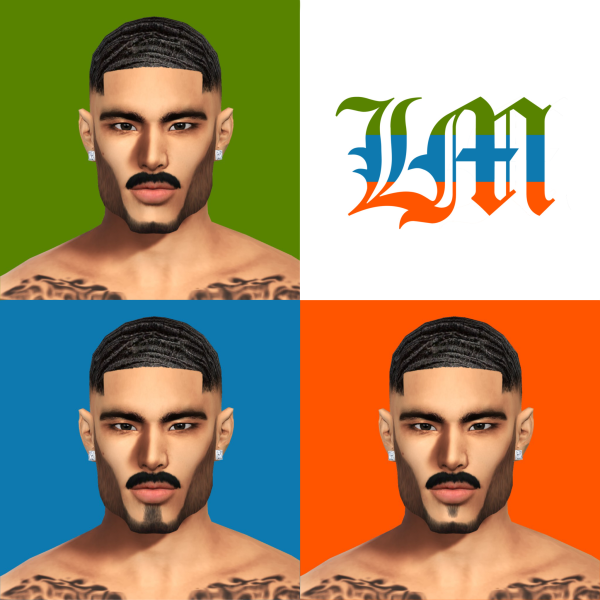 Maxis Match New Beard V1 by lamiragesims4 - The Sims 4 Custom Content