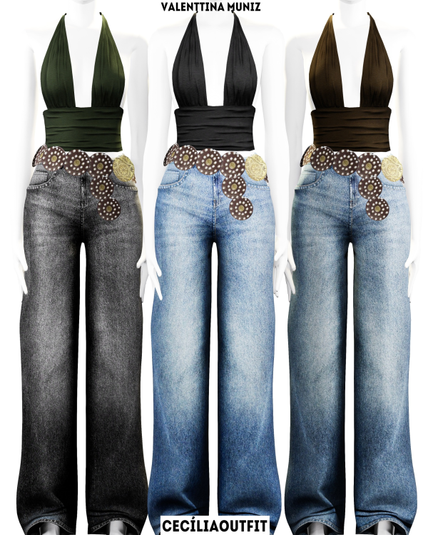 Alpha Ceclia Pants by valentinamuniz - The Sims 4 Custom Content