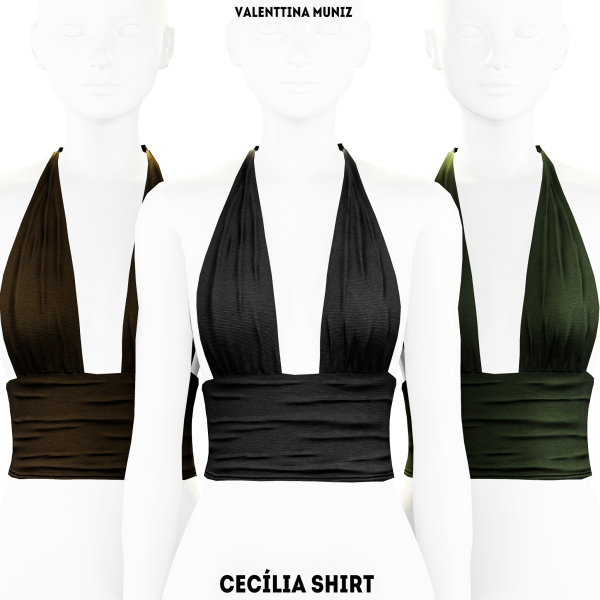 Alpha Cecília Shirt by valentinamuniz - The Sims 4 Custom Content