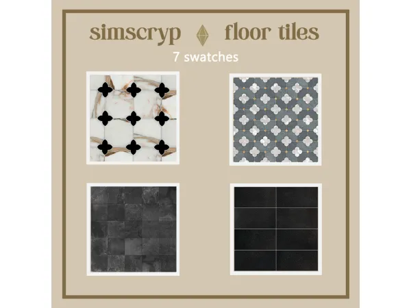 Alpha Floor tiles by simscryp - The Sims 4 Custom Content