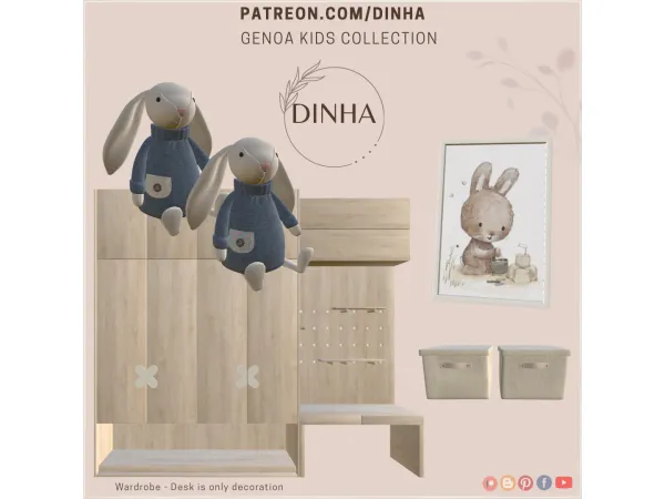 Alpha Genoa Kids Collection - The Sims 4 Custom Content