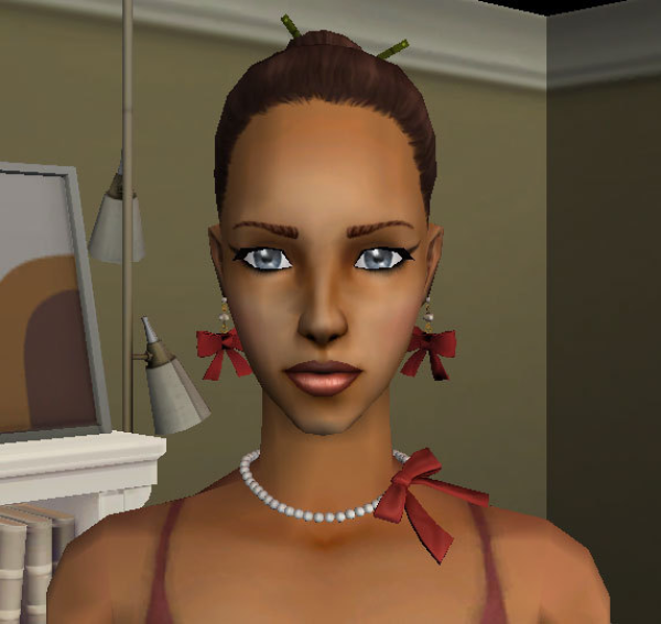 jacky93sims Summer Breeze Earrings and Maiden Choker Accessories by simsfinds - The Sims 2 Custom Content