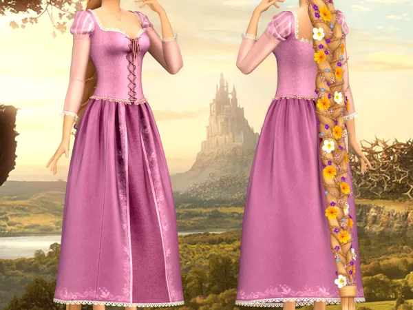 Rapunzel Dress Enrolados