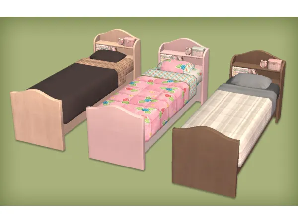 Shoujo Girlie Bed by jacky93sims - The Sims 2 Custom Content