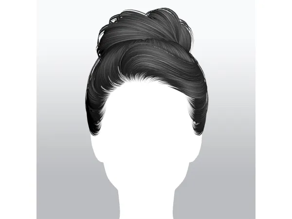 Alpha SSalon hair 5 - The Sims 4 Custom Content