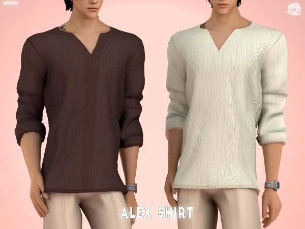 Alex Shirt Old money- BRsims