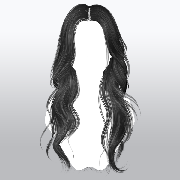 Alpha SSalon hair 8 by ssalon - The Sims 4 Custom Content