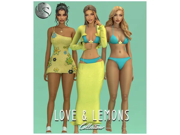 Alpha Love Lemons Collection by camuflaje - The Sims 4 Custom Content