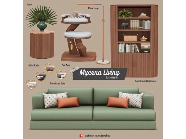 Mix Mycena Living - The Sims 4 Custom Content