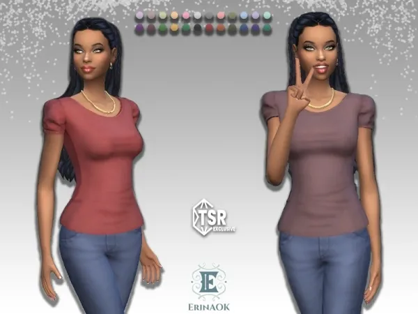 Mix erinaok womens top 51125 - The Sims 4 Custom Content