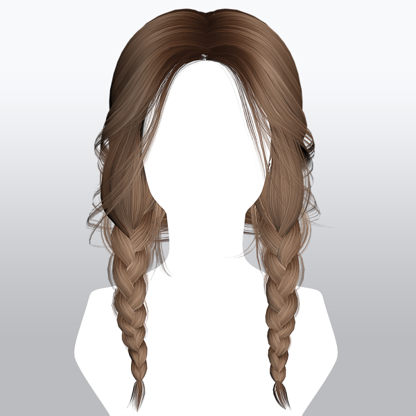 Alpha SSalon hair 10 by ssalon - The Sims 4 Custom Content