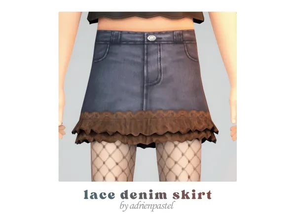 Maxis Match SP64 Lace Ruffles Skirts Tights (Kids) by Adrienpastel - The Sims 4 Custom Content