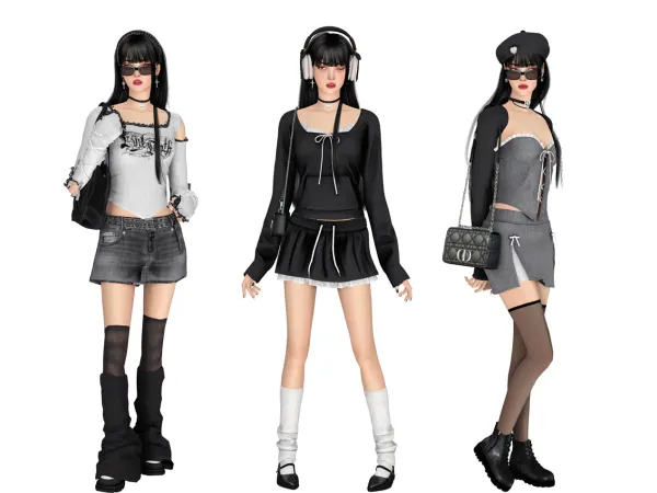 (Asian Y2K) Acubi Outfit Lookbook #2 by thekims4