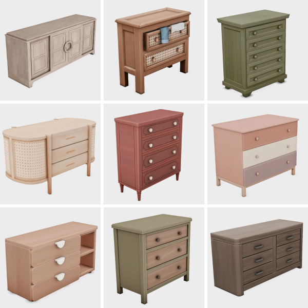 Maxis Match my favorite dressers part 1 sims 4 finds by simsfinds - The Sims 4 Custom Content