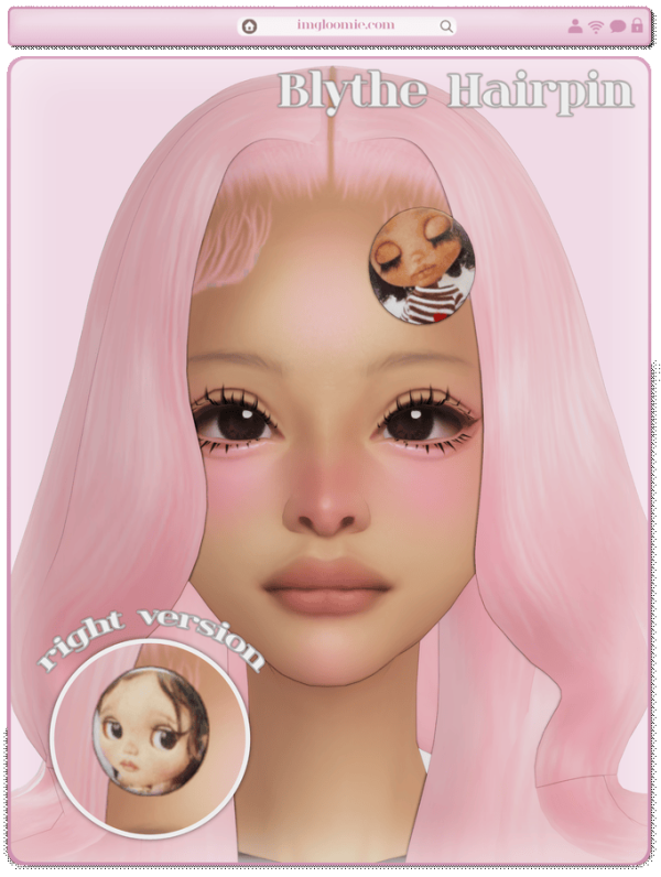 Alpha Blythe Hairpin by simsfinds - The Sims 4 Custom Content