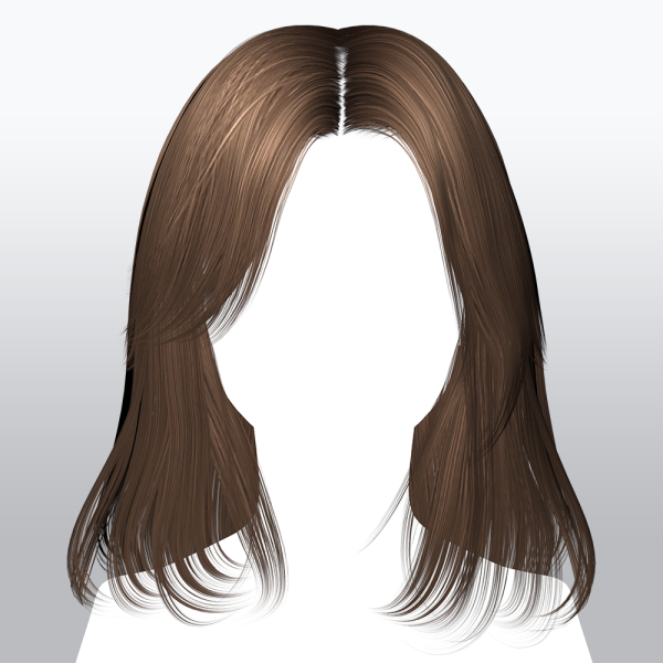 Alpha SSalon hair 14 by ssalon - The Sims 4 Custom Content