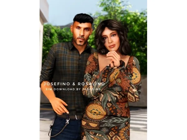 Sims 4 Josefino&Rosalind u2661 (Sim Download)