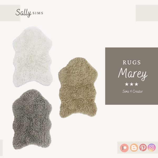 Alpha Rugs MAREY by sally4sims - The Sims 4 Custom Content