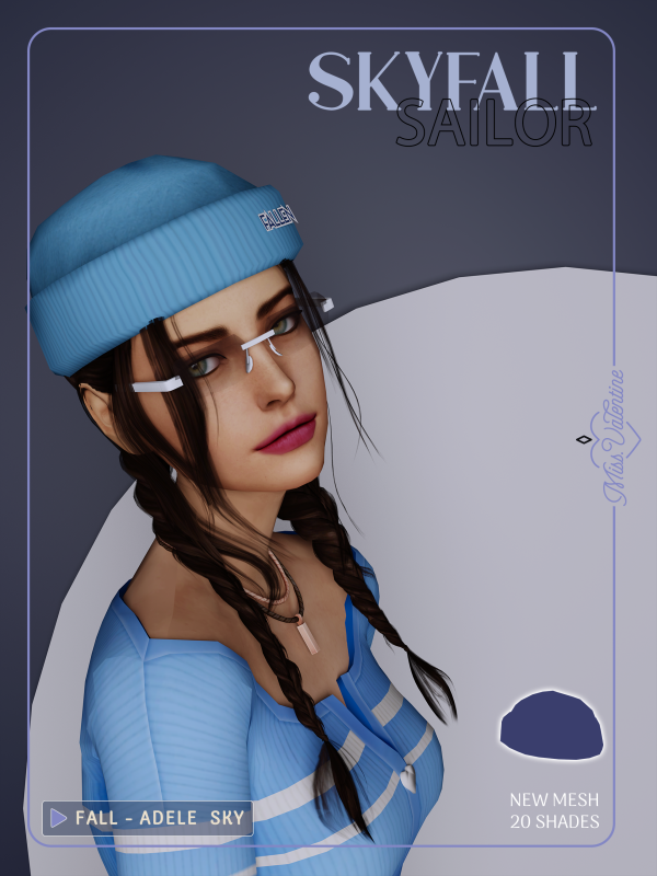 Maxis Match Sailor Beanie by simsfinds - The Sims 4 Custom Content