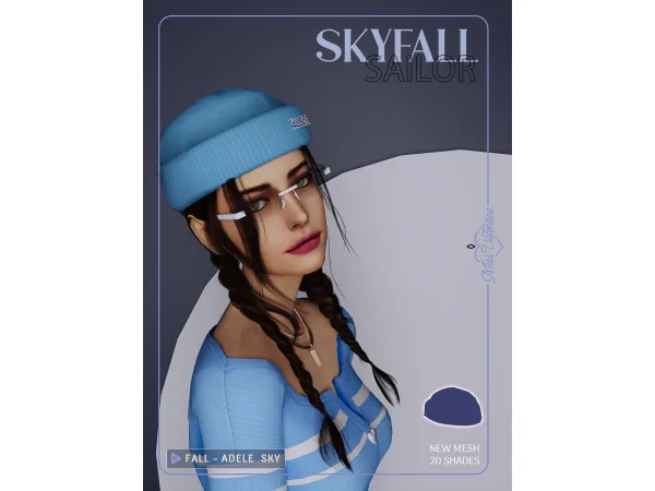 Maxis Match Sailor Beanie by MissValentine - The Sims 4 Custom Content