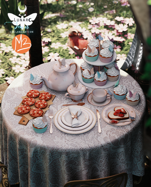 Alpha Garden Tea Time Collection by melbennett - The Sims 4 Custom Content