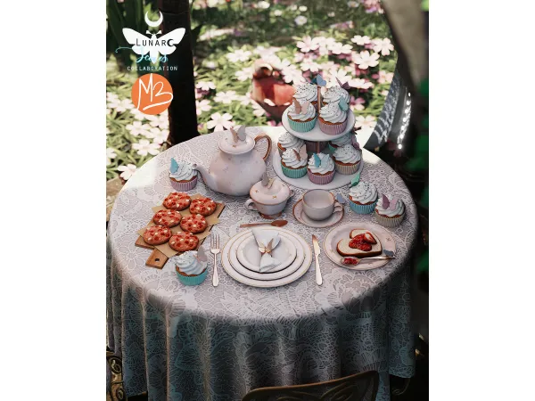 Alpha Garden Tea Time Collection - The Sims 4 Custom Content