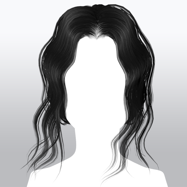 Alpha SSalon hair 18 by ssalon - The Sims 4 Custom Content
