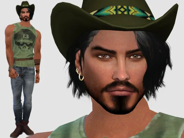 Alpha Hector Suarez - The Sims 4 Custom Content