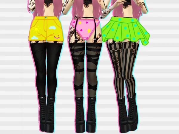 Maxis Match Grungy Socks by Saruin - The Sims 4 Custom Content
