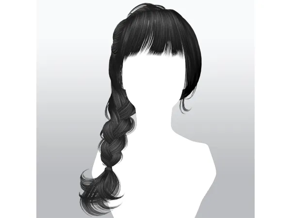 Alpha SSalon hair 17 - The Sims 4 Custom Content
