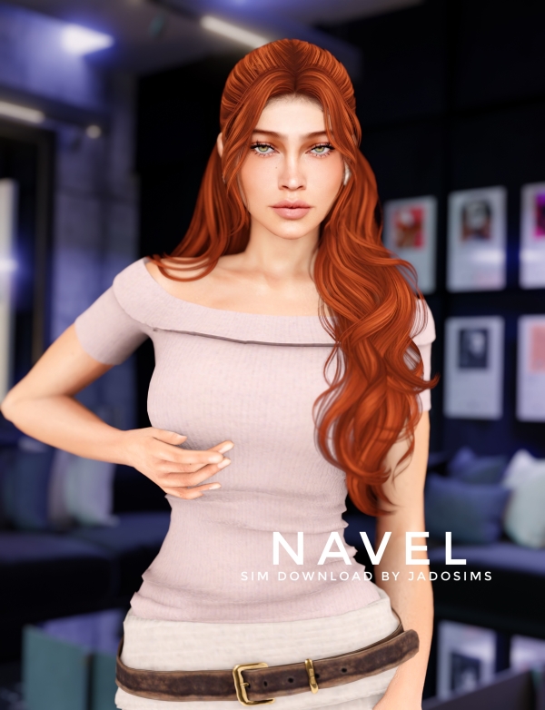 Alpha Navel (Sim Download) by shopwithflynnn - The Sims 4 Custom Content
