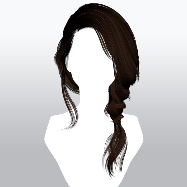 Alpha SSalon hair 24 by ssalon - The Sims 4 Custom Content