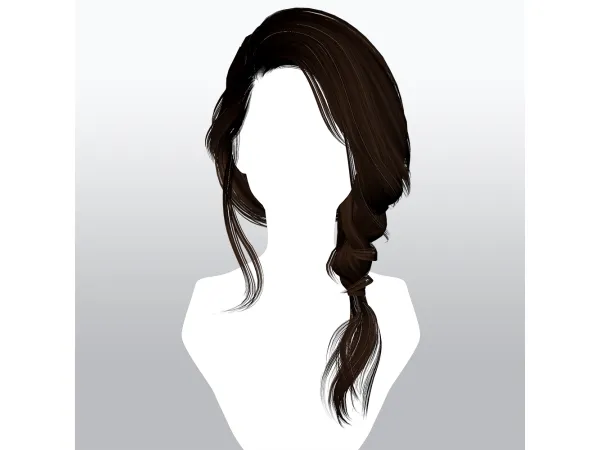 Alpha SSalon hair 24 - The Sims 4 Custom Content