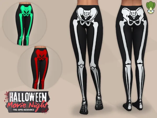 Skeleton Leggings by kapakijo
