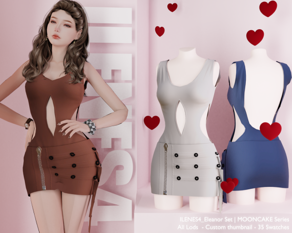 Alpha ILN Eleanor Set by ilenes4 - The Sims 4 Custom Content