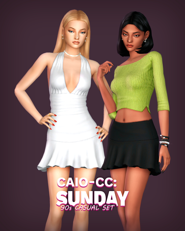 Maxis Match Sunday Set by simsfinds - The Sims 4 Custom Content