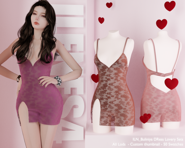 Alpha ILN Buliniya Set by ilenes4 - The Sims 4 Custom Content