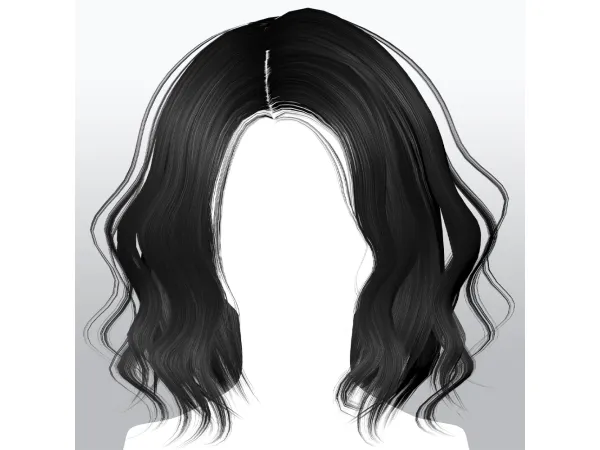 Alpha SSalon hair 25 - The Sims 4 Custom Content