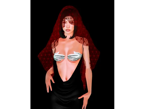 lace veil by SourLemonSimblr - The Sims 3 Custom Content