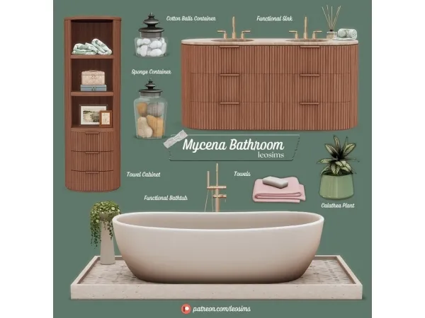 Mix Mycena Bathroom - The Sims 4 Custom Content