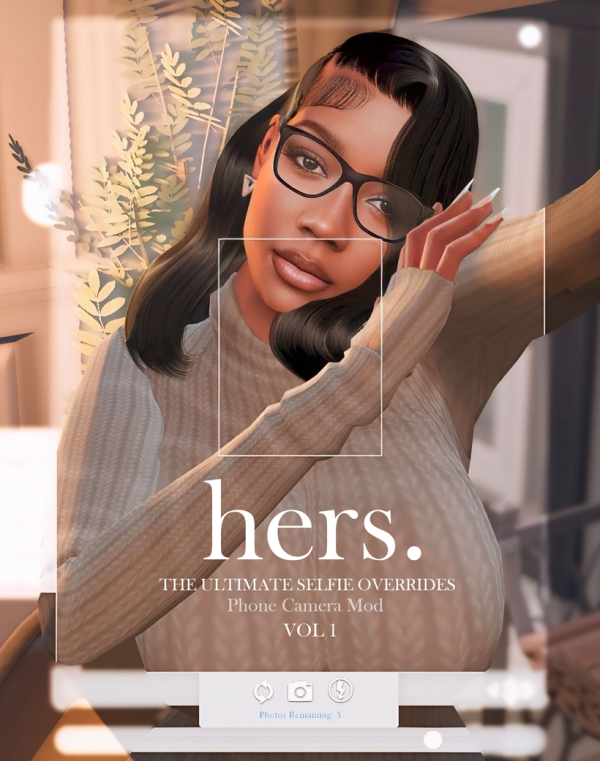 Mix SWS hers ULTIMATE SELFIE OVERRIDES VOL 1 by simsfinds - The Sims 4 Custom Content