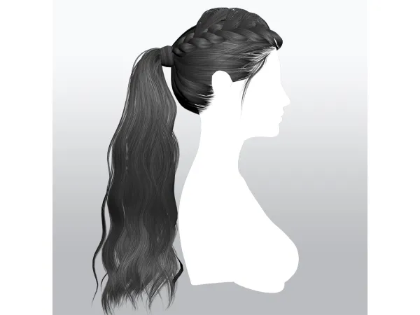 Alpha SSalon hair 29 - The Sims 4 Custom Content