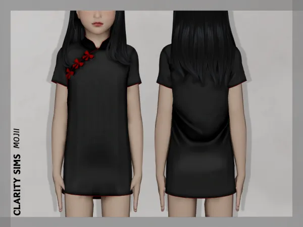 Alpha Mojii Dress Child - The Sims 4 Custom Content